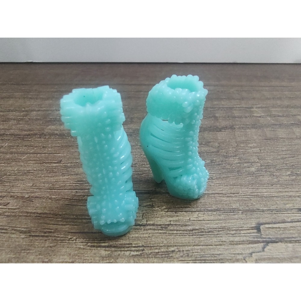 Fashion Doll Barbie Shoes Open Peep Toe High Heels Teal Z26